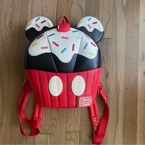 Disney Black and Red Mickey Mouse Cupcake Mini Backpack